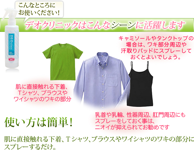 デオクリニックはこんなシーンに活躍します