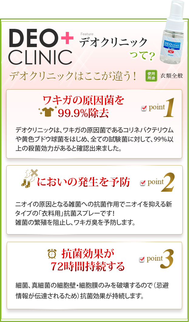 デオクリニックはここが違う！